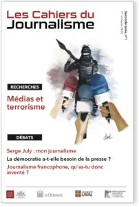 Couverture cahiers du journalisme